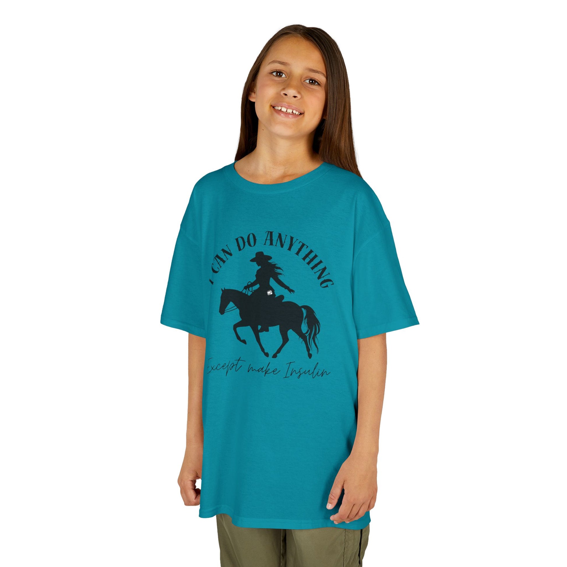 diabetes kids tshirt with cowgirl