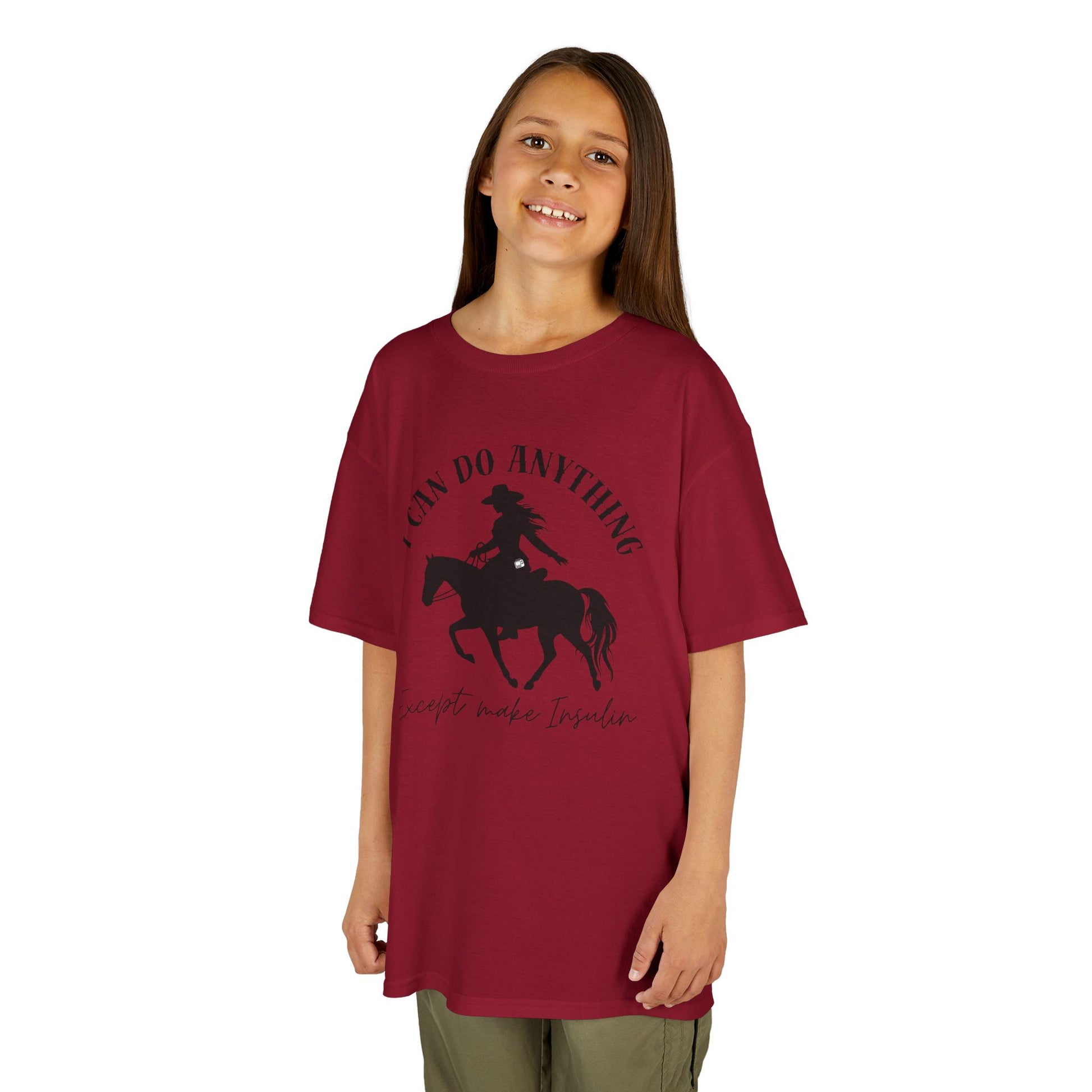 diabetes kids tshirt with cowgirl
