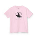 I Can Do Anything Girls Diabetes Shirt featuring a brave cowgirl on horseback in pink, ideal for kids with diabetes.