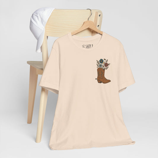 Insulin Floral Cowgirl Boot Premium Jersey Tee