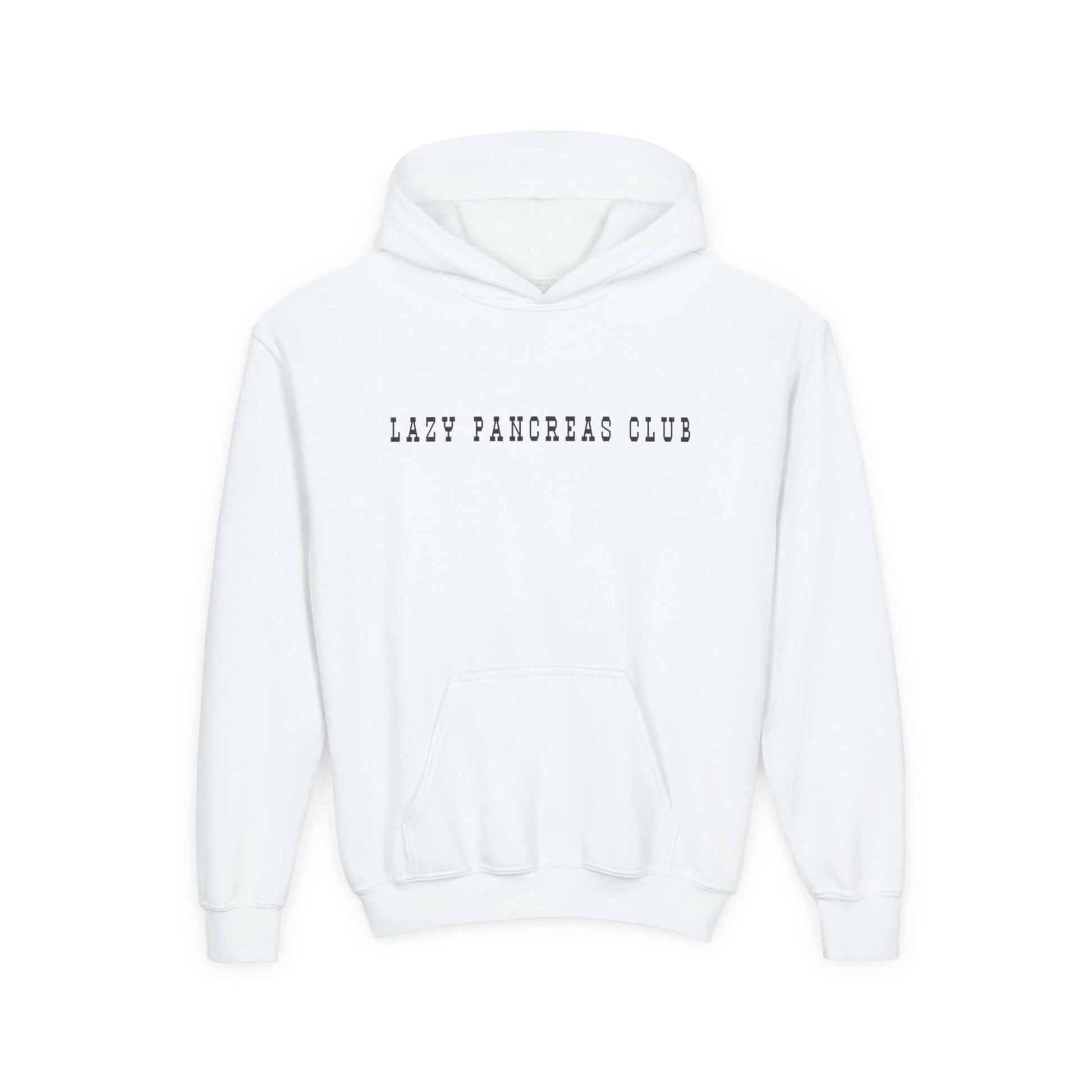 Lazy pancreas club kids sweatshirt in white