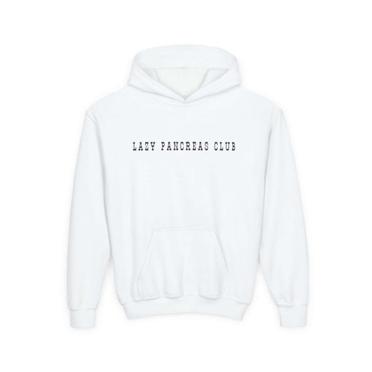 Lazy pancreas club kids sweatshirt in white