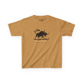 kids t1d diabetes tshirt. Bull on mustard tshirt