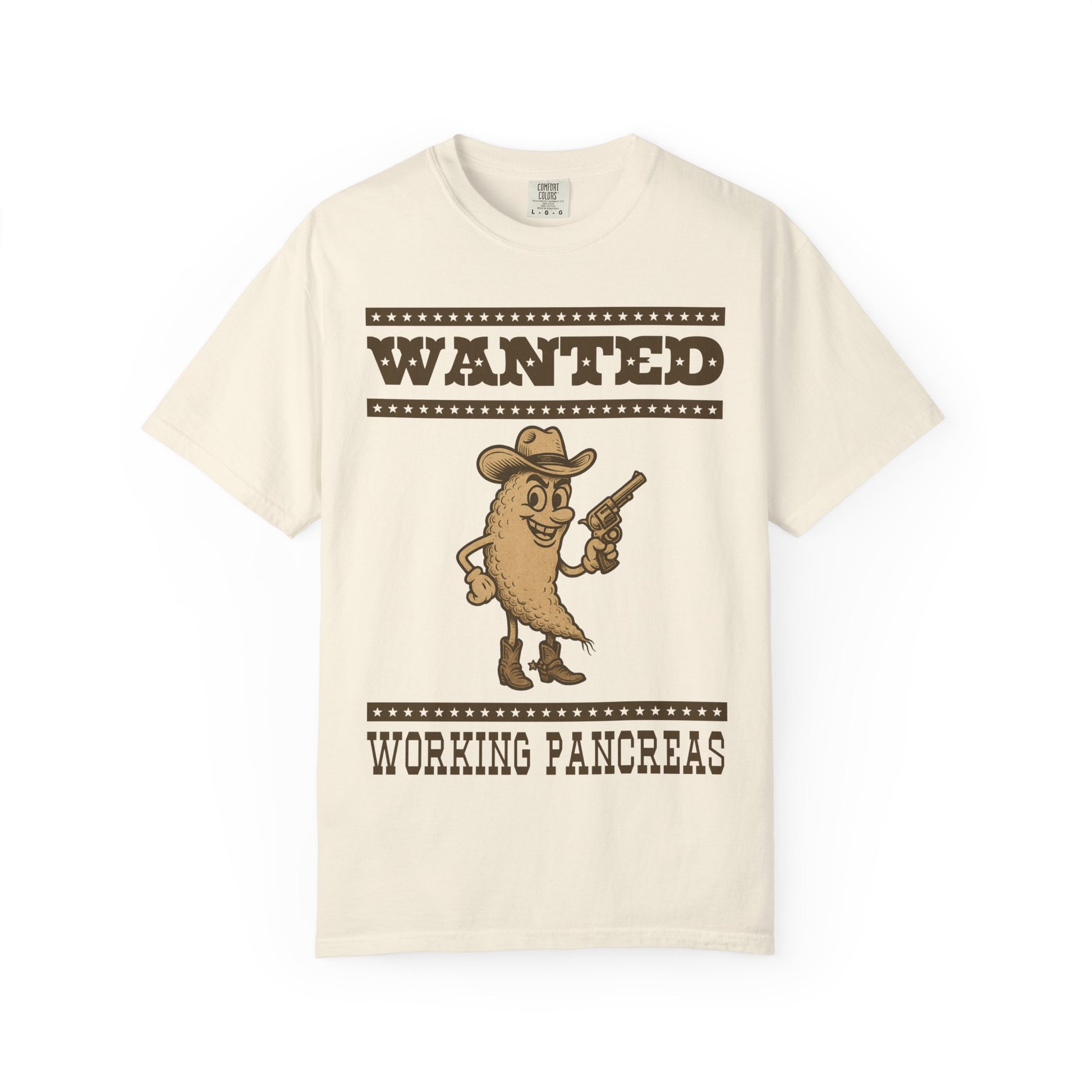 vintage t1d diabetes working pancreas cowboy western diabetes tshirt