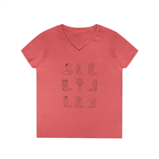Cowgirl Boots and Insulin V-Neck Tee