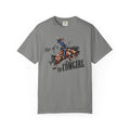 Mom of a T1D Cowgirl T-Shirt featuring cowgirl and insulin pump design for diabetes awareness.