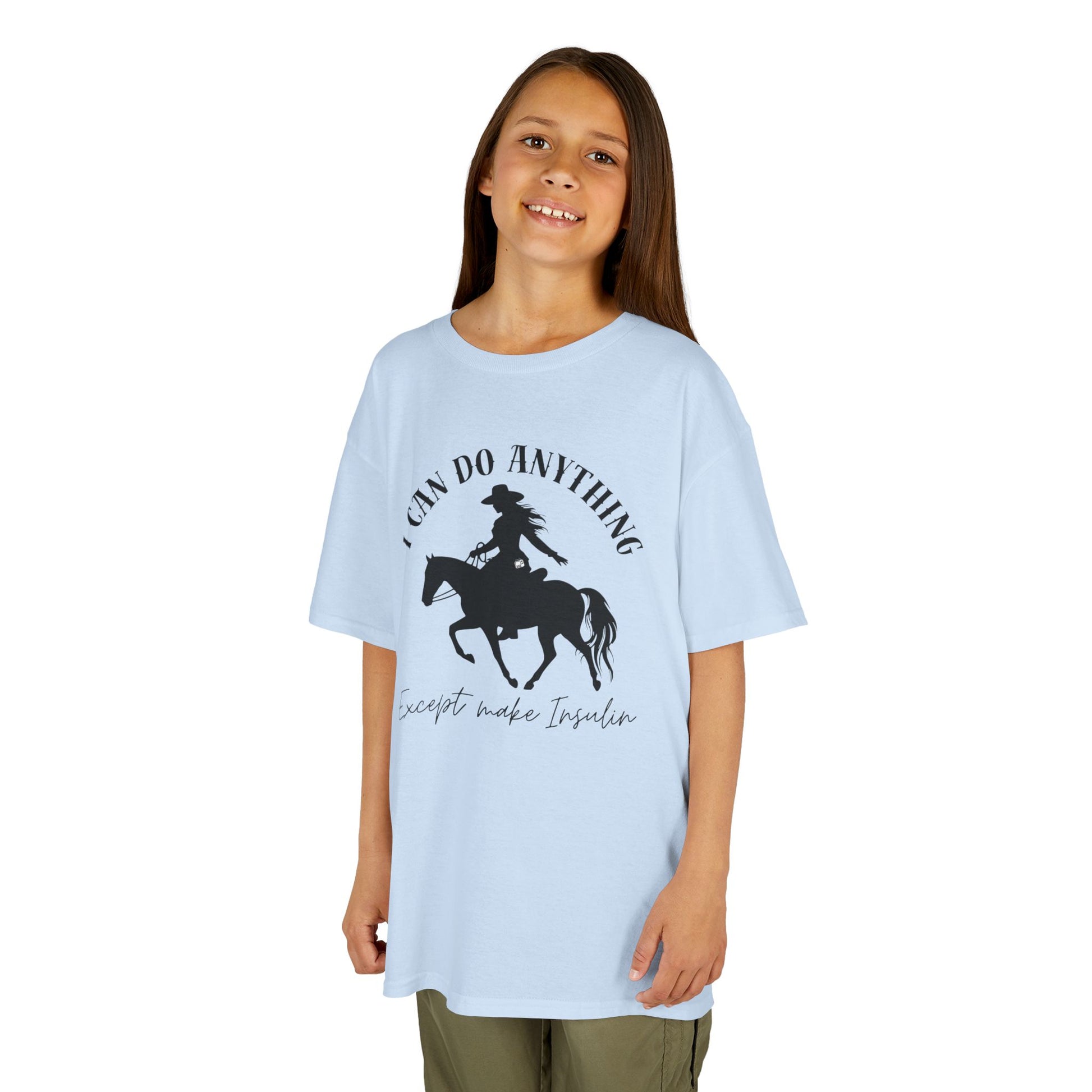 diabetes kids tshirt with cowgirl