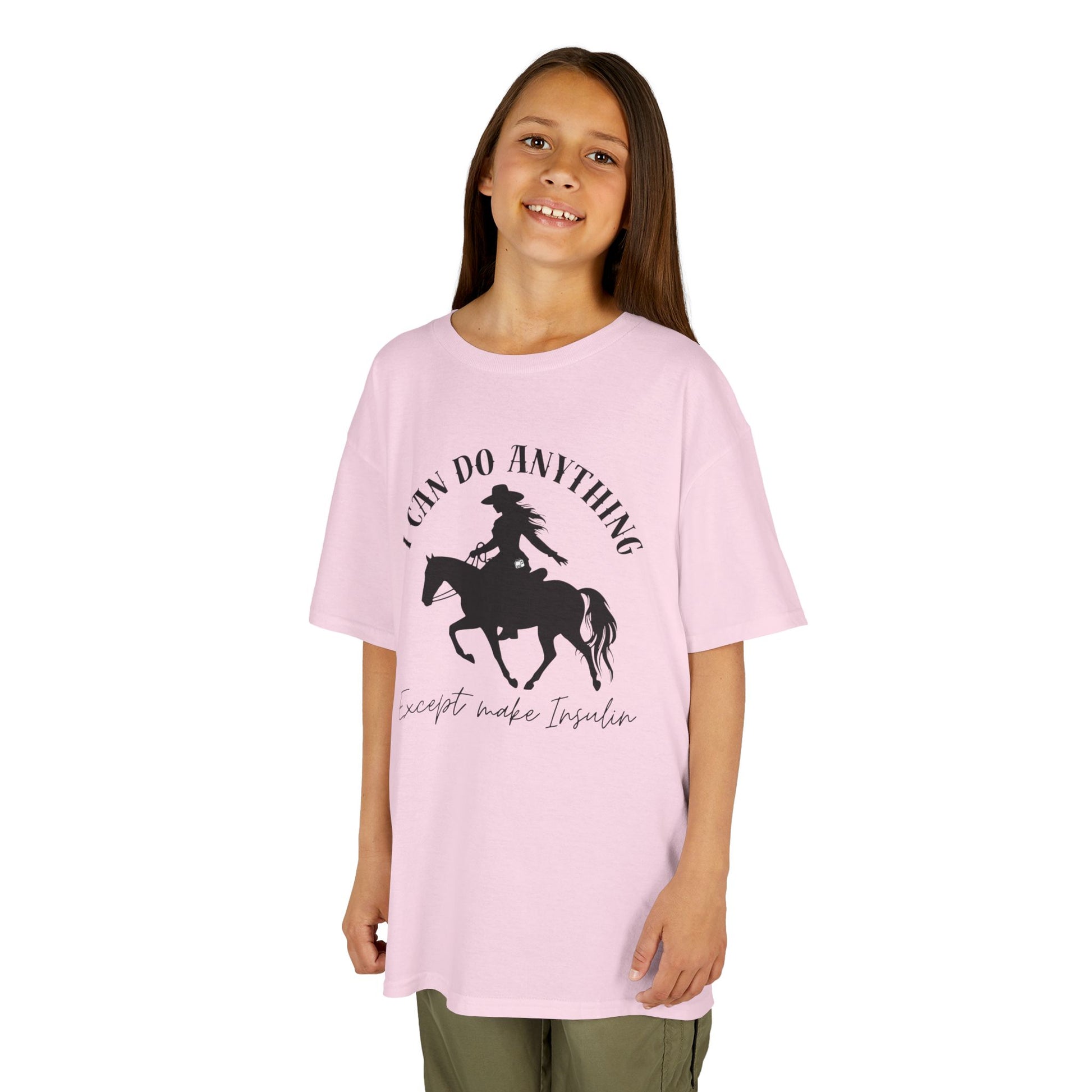 diabetes kids tshirt with cowgirl