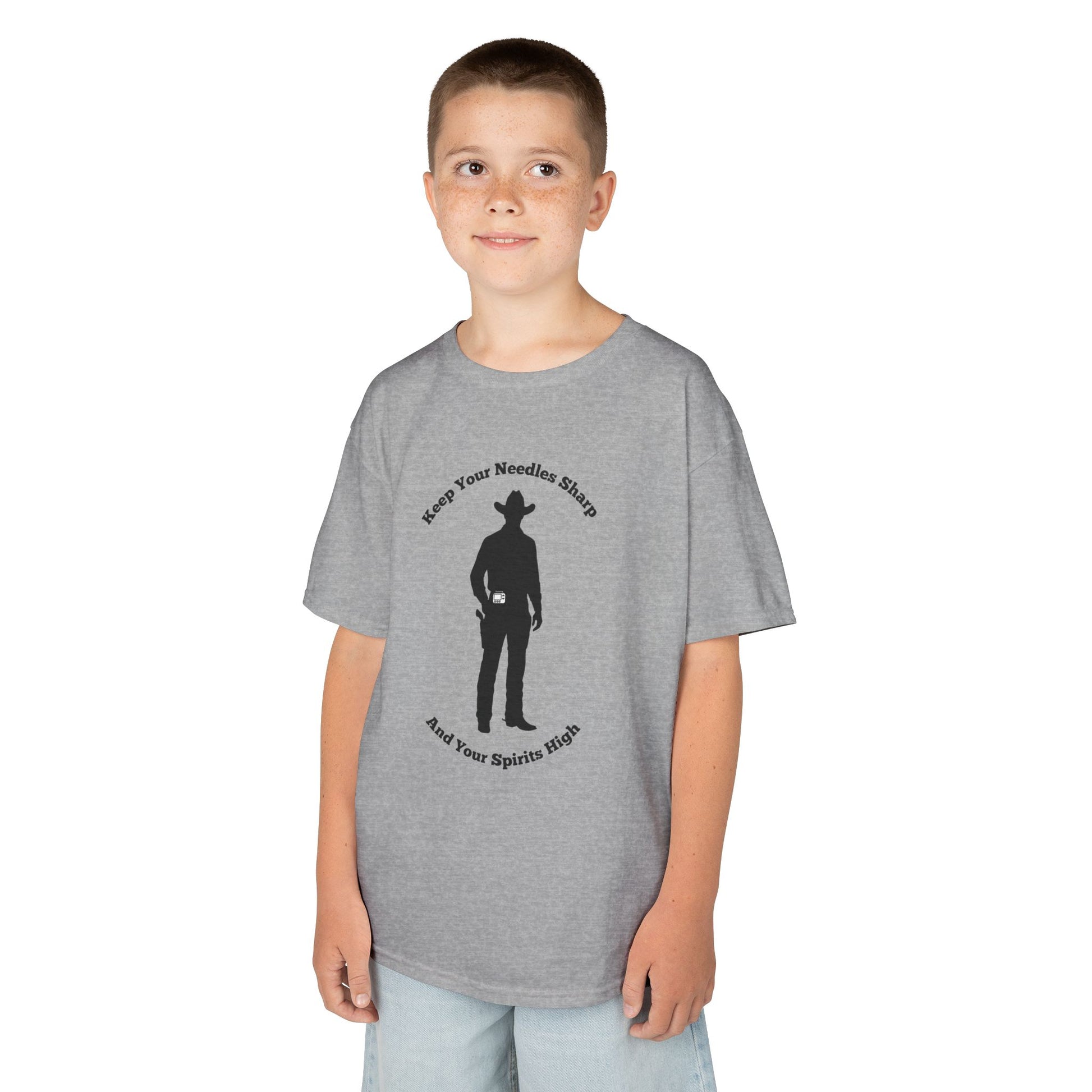 diabetes kids tshirt with cowboy