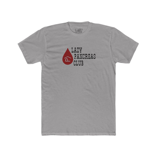 lazy pancreas with lazy p brand t1d diabetes tshirt