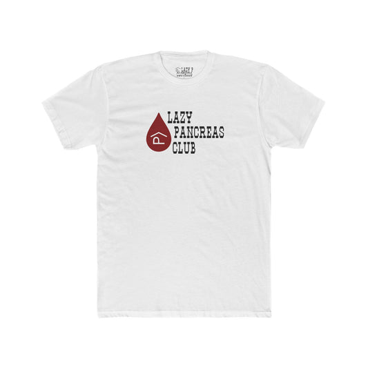 lazy pancreas with lazy p brand t1d diabetes tshirt