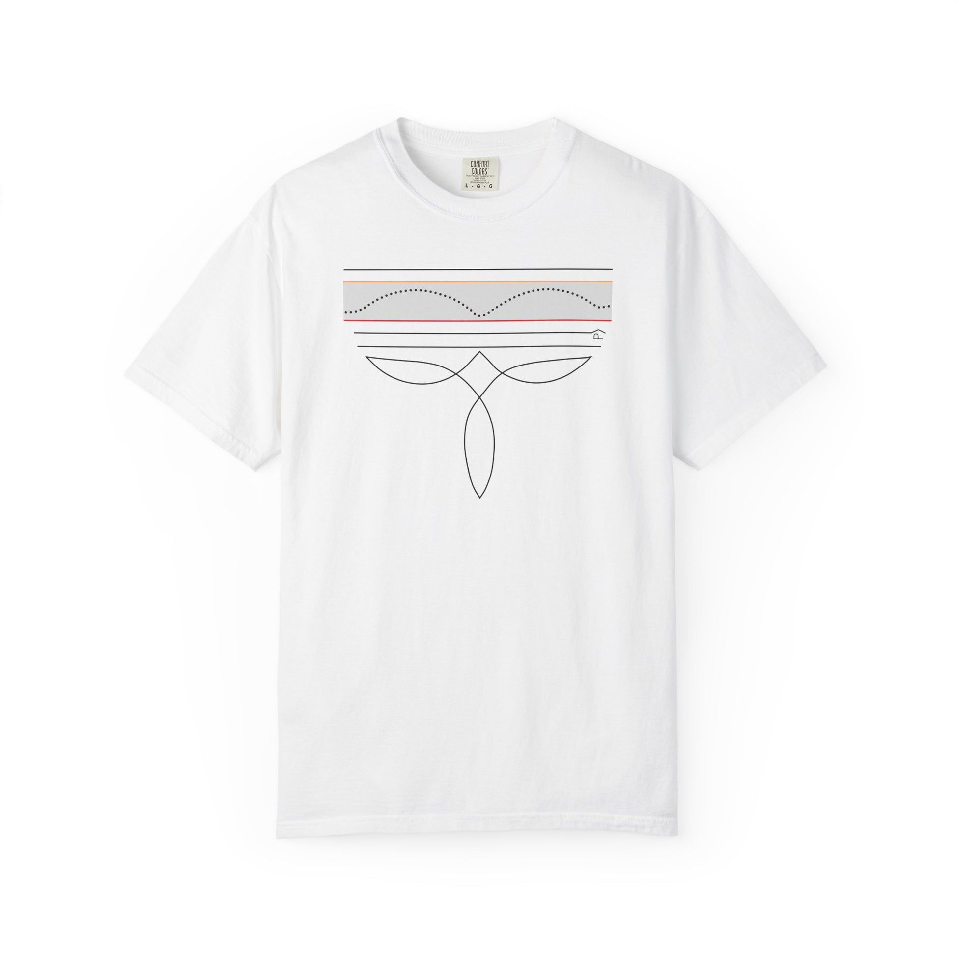 CGM Cowboy Boot Stitching Tee featuring a stitch pattern and graph design, promoting diabetes awareness.