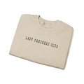 Lazy Pancreas Club Diabetes Sweatshirt folded, showcasing embroidered Lazy Pancreas Club design on soft fabric.