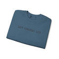 Lazy Pancreas Club Diabetes Sweatshirt in blue with embroidered text design, perfect for T1D warriors.