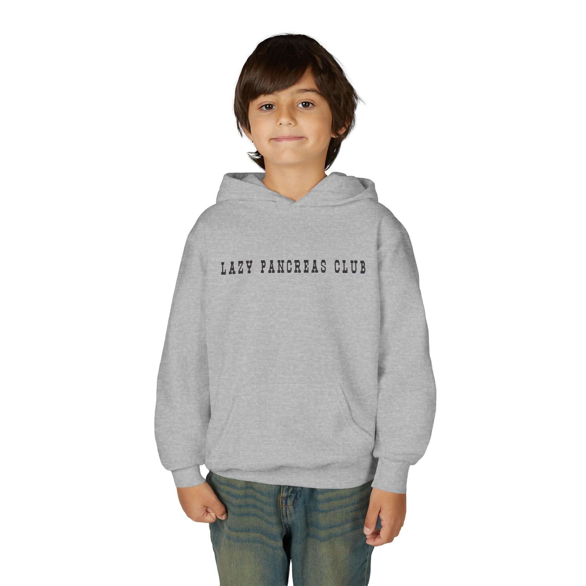 Lazy pancreas club kids sweatshirt in grey