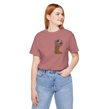 Insulin Floral Cowgirl Boot Premium Jersey Tee