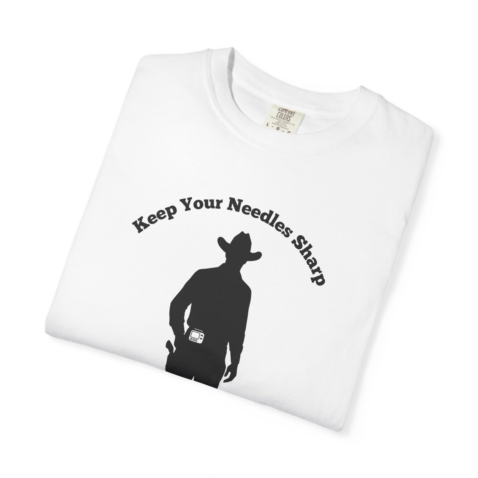 t1d diabetes tshirt cowboy keep your needles sharp
