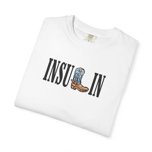 Insulin Cowboy Boot T-Shirt — Diabetes Awareness Graphic Tee