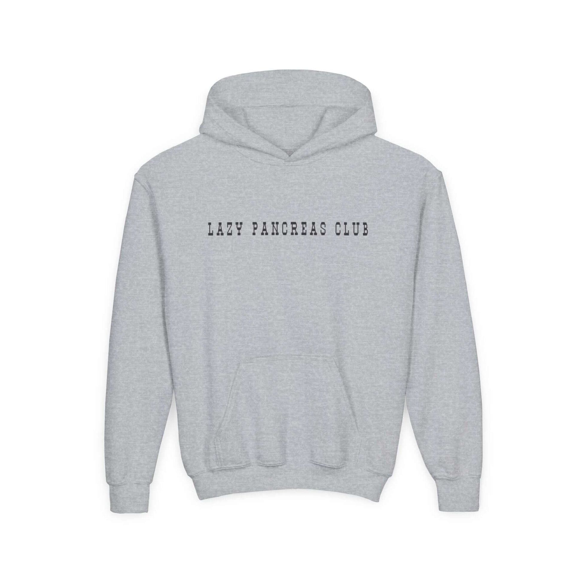 Lazy pancreas club kids sweatshirt in grey