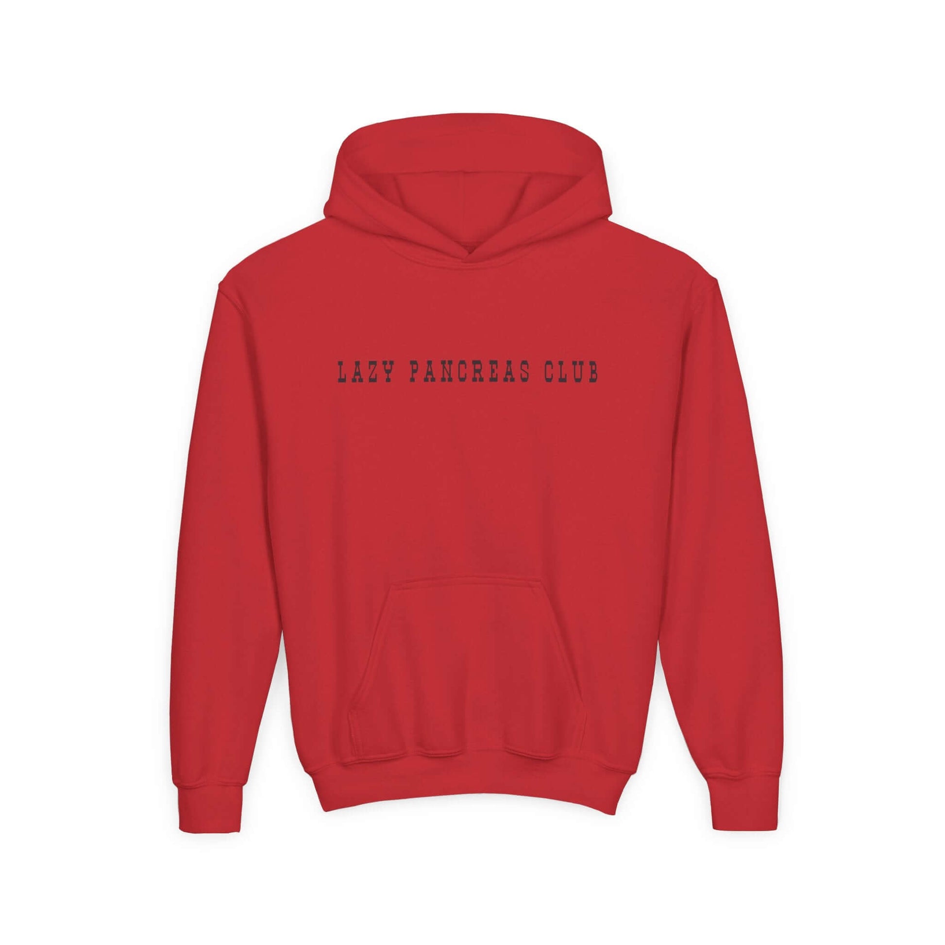 Lazy pancreas club kids sweatshirt in red