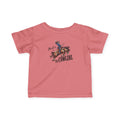 Bro of a T1D Cowgirl Toddler Diabetes TShirt with playful western design in pink