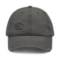 Distressed Lazy P Diabetes Hat features a gray distressed design with embroidered Lazy P logo.
