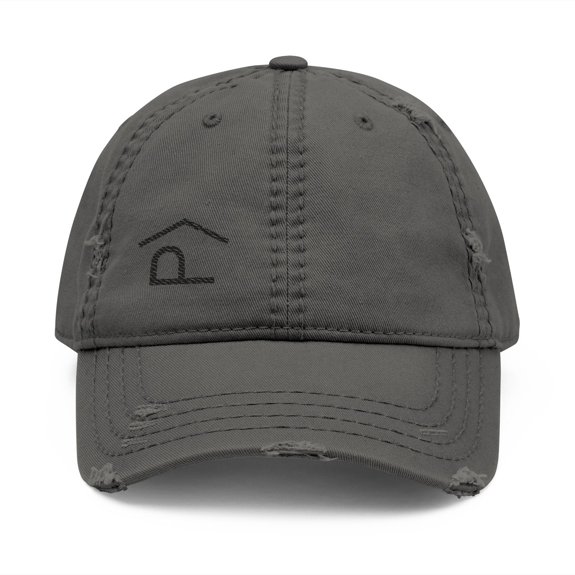 Distressed Lazy P Diabetes Hat features a gray distressed design with embroidered Lazy P logo.