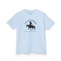 I Can Do Anything Girls Diabetes Shirt featuring a brave cowgirl on horseback in playful design.