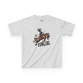 T1D Cowgirl Kids Diabetes Shirt featuring a cowgirl riding a horse, promoting diabetes awareness and support squad.