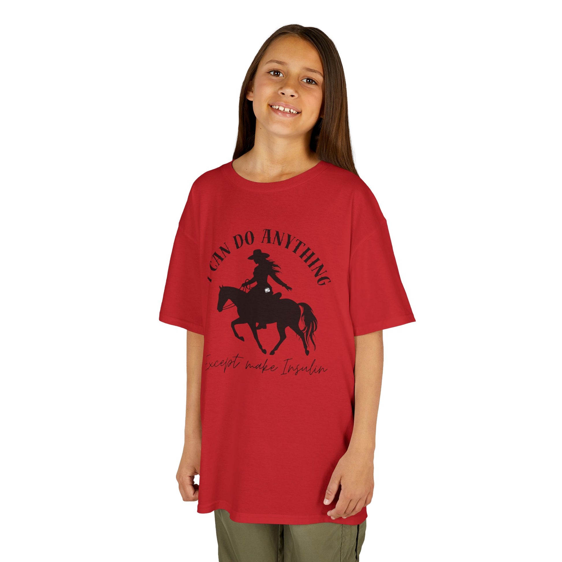 diabetes kids tshirt with cowgirl