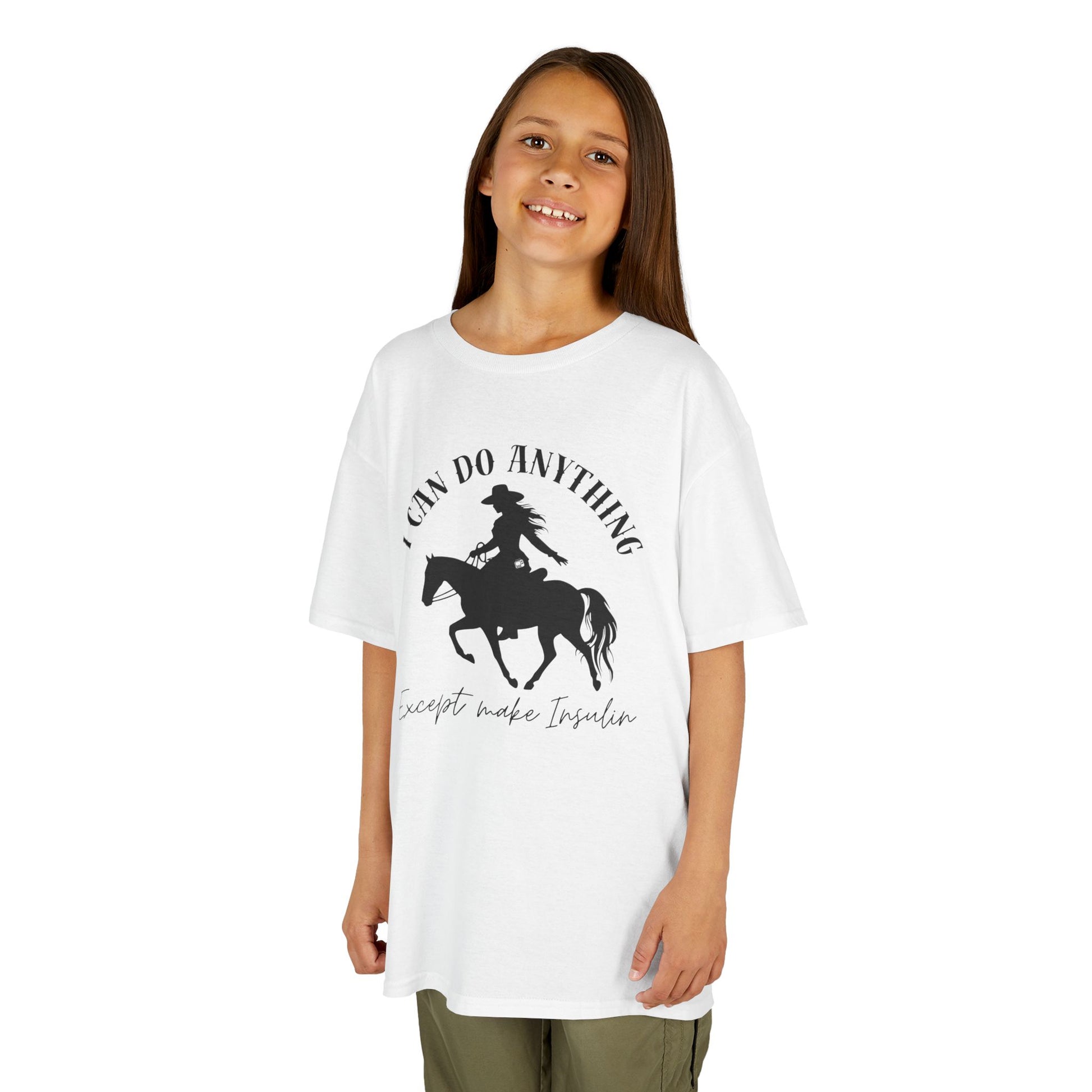 diabetes kids tshirt with cowgirl
