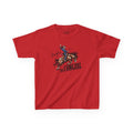 Sis of a T1D Cowgirl Diabetes Tee featuring a cowgirl and her insulin pump on a red shirt.