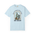 Surviving on Diet Coke Diabetes TShirt featuring a vintage cactus design on a light blue tee.