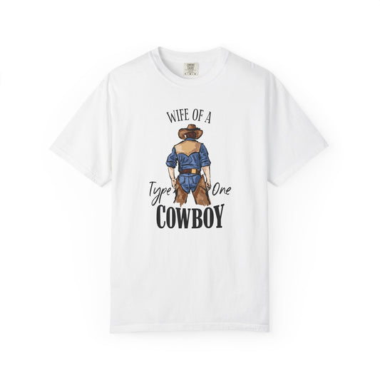 Wife of a Type One Cowboy Diabetes T-Shirt