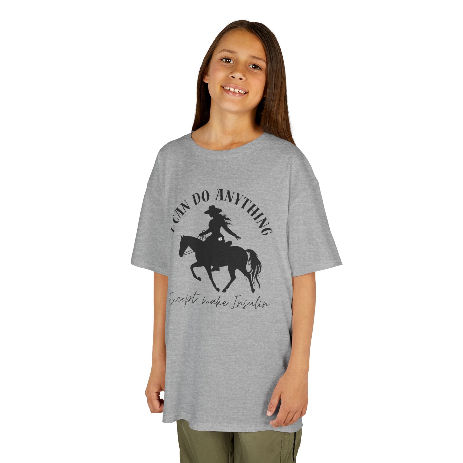 diabetes kids tshirt with cowgirl