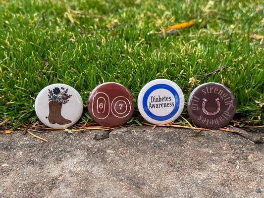 T1D Proud Button Pin Set